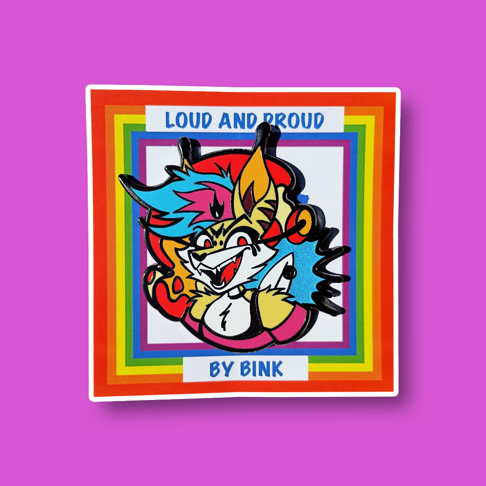 Loud & Proud Helluva Boss Enamel Pin Pride Series [CHARACTERS]