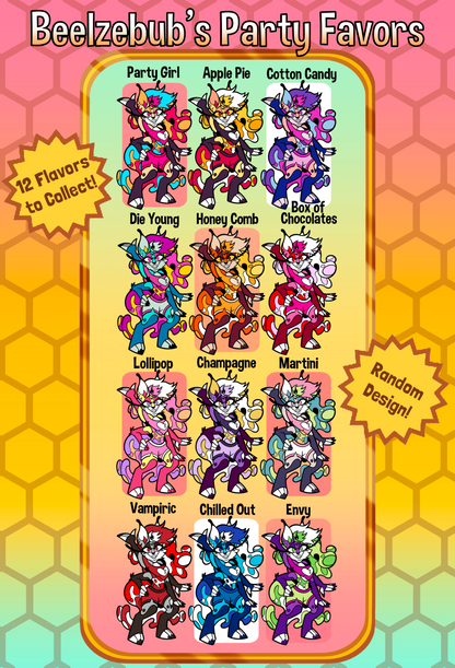 Beelzebub's Party Favors GACHAPON 2 Inch Hard Enamel Pins [RANDOM]