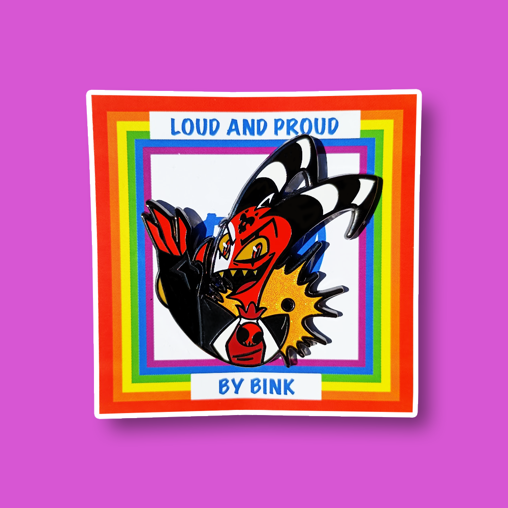 Loud & Proud Helluva Boss Enamel Pin Pride Series [CHARACTERS]