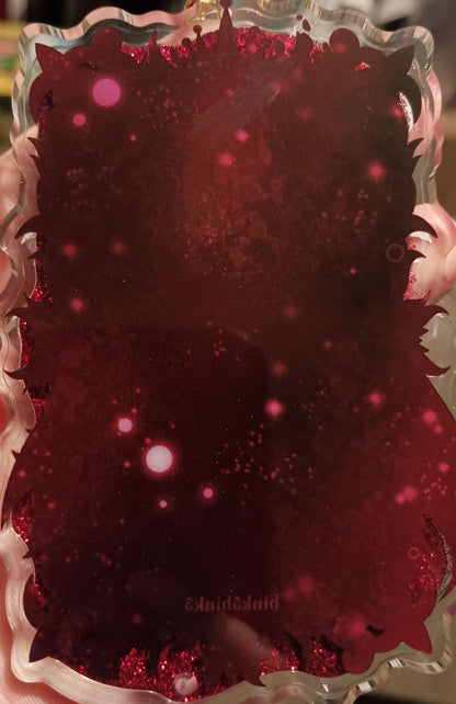 Date Night Stolas Acrylic 4 Inch Double Sided Liquid Keychain