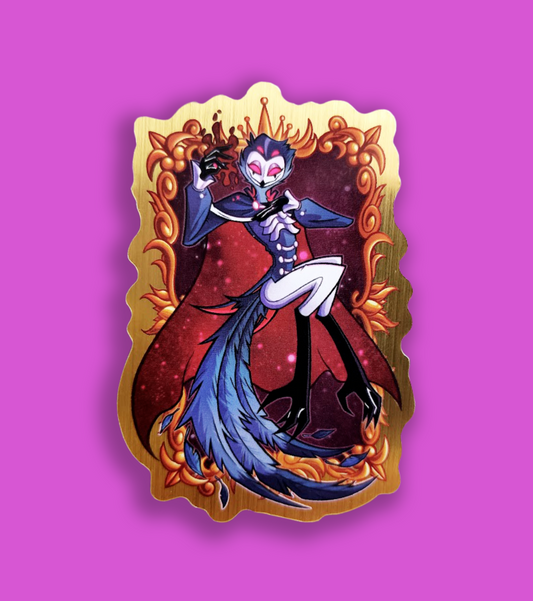Date Night Stolas 2.5 Inch Brushed Gold Vinyl Sticker