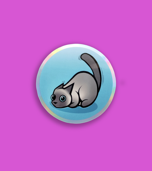 Crazy Mo 2 Inch Holo Vinyl Sticker