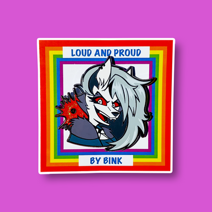 Loud & Proud Helluva Boss Enamel Pin Pride Series [CHARACTERS]