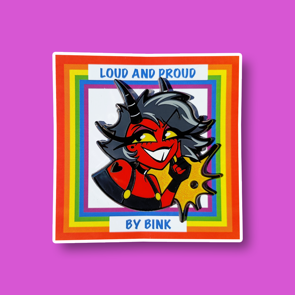 Loud & Proud Helluva Boss Enamel Pin Pride Series [CHARACTERS]