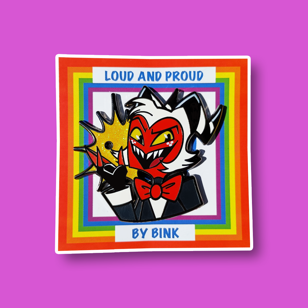 Loud & Proud Helluva Boss Enamel Pin Pride Series [CHARACTERS]