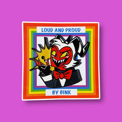 Loud & Proud Helluva Boss Enamel Pin Pride Series [CHARACTERS]