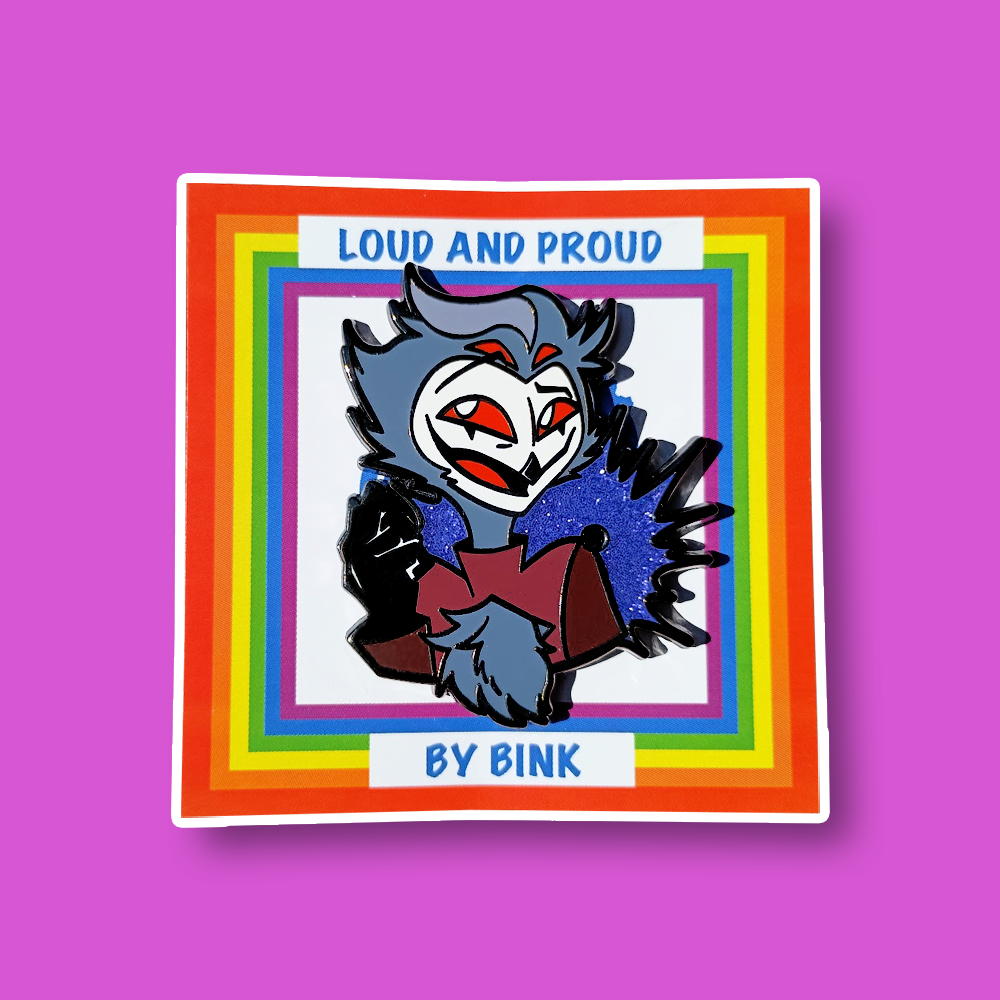 Loud & Proud Helluva Boss Enamel Pin Pride Series [CHARACTERS]
