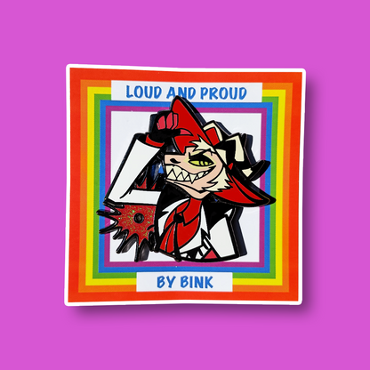 Loud & Proud Helluva Boss Enamel Pin Pride Series [CHARACTERS]