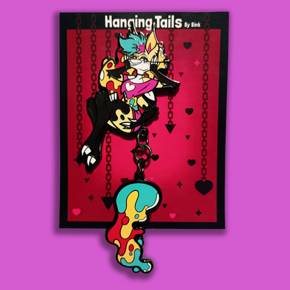 [B GRADE] Beelzebub 2.5 Inch + Hanging Tail Hard Enamel Pin