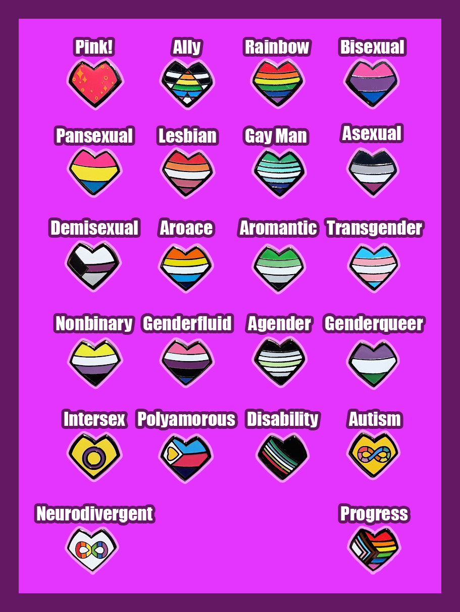 Loud & Proud Helluva Boss Enamel Pin Pride Series [HEARTS]