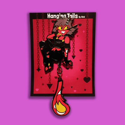 [B GRADE] Millie 2.5 Inch + Hanging Tail Hard Enamel Pin