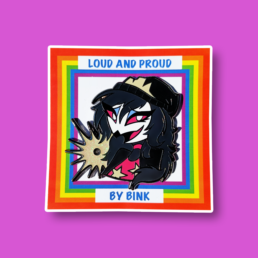 Loud & Proud Helluva Boss Enamel Pin Pride Series [CHARACTERS]