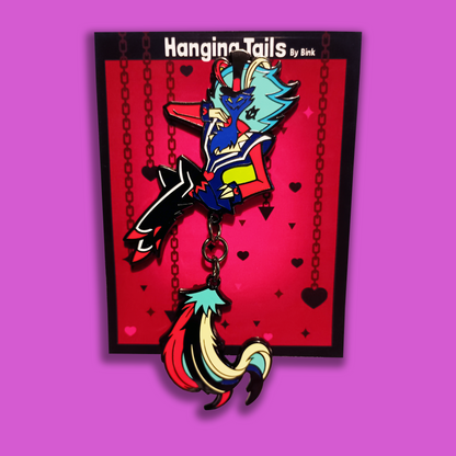[B GRADE] Asmodeus 2.5 Inch + Hanging Tail Hard Enamel Pin