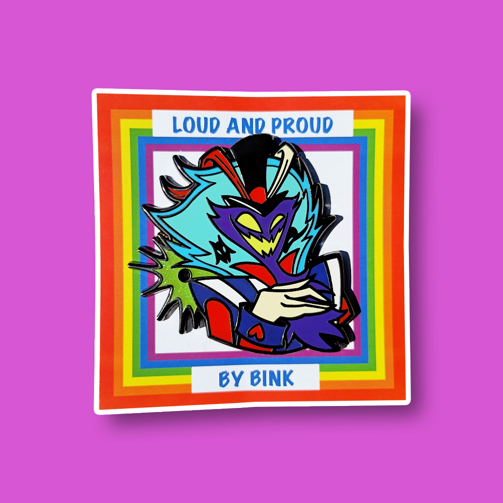 Loud & Proud Helluva Boss Enamel Pin Pride Series [CHARACTERS]