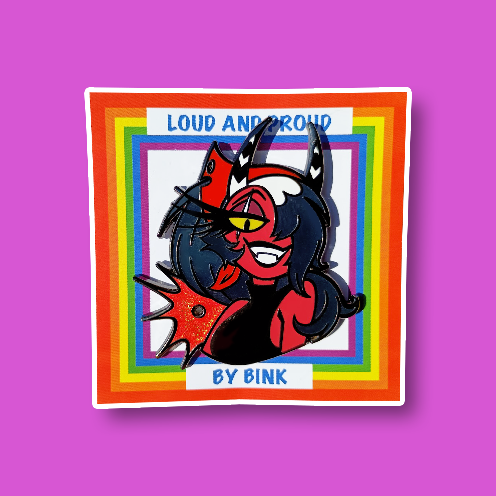 Loud & Proud Helluva Boss Enamel Pin Pride Series [CHARACTERS]
