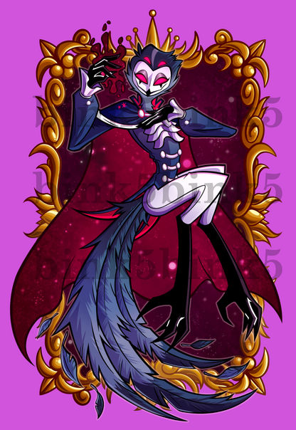 Date Night Stolas Acrylic 4 Inch Double Sided Liquid Keychain