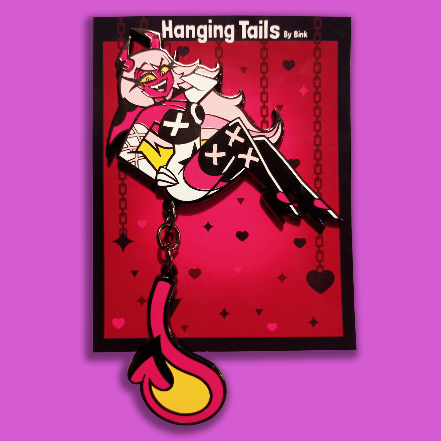 [B GRADE] Verosika 2.5 Inch + Hanging Tail Hard Enamel Pin