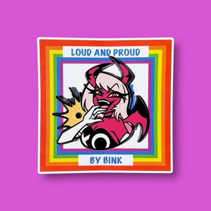 Loud & Proud Helluva Boss Enamel Pin Pride Series [CHARACTERS]